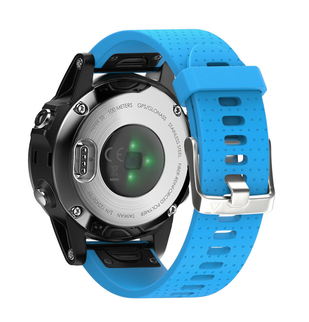 CBGM03 20mm Remplacement rapide Silicone Watch bande de montre pour Garmin Fenix ​​6s Pro 5s Plus