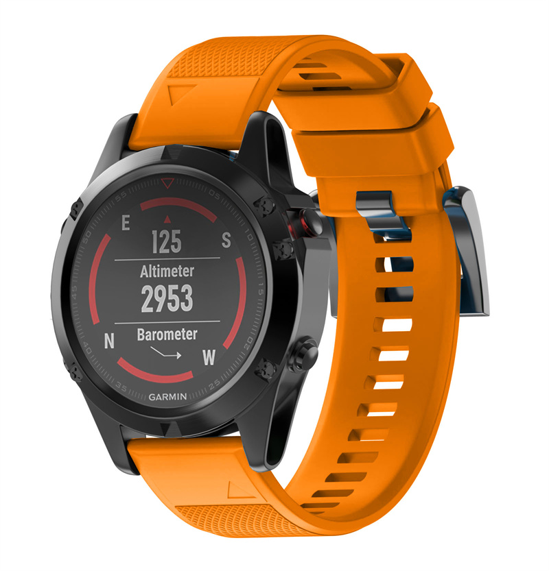 CBGM04-2 22mm Banda de reloj de pulsera de silicona rápida para Garmin Fenix ​​6 Pro 5 Plus Forerunner 945 935