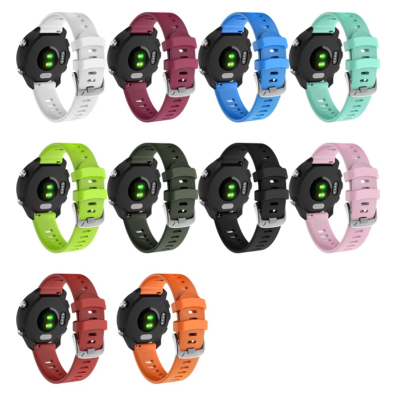 CBGM37 20mm Libération rapide Sport Silicone Strap Sangle de montre pour Garmin