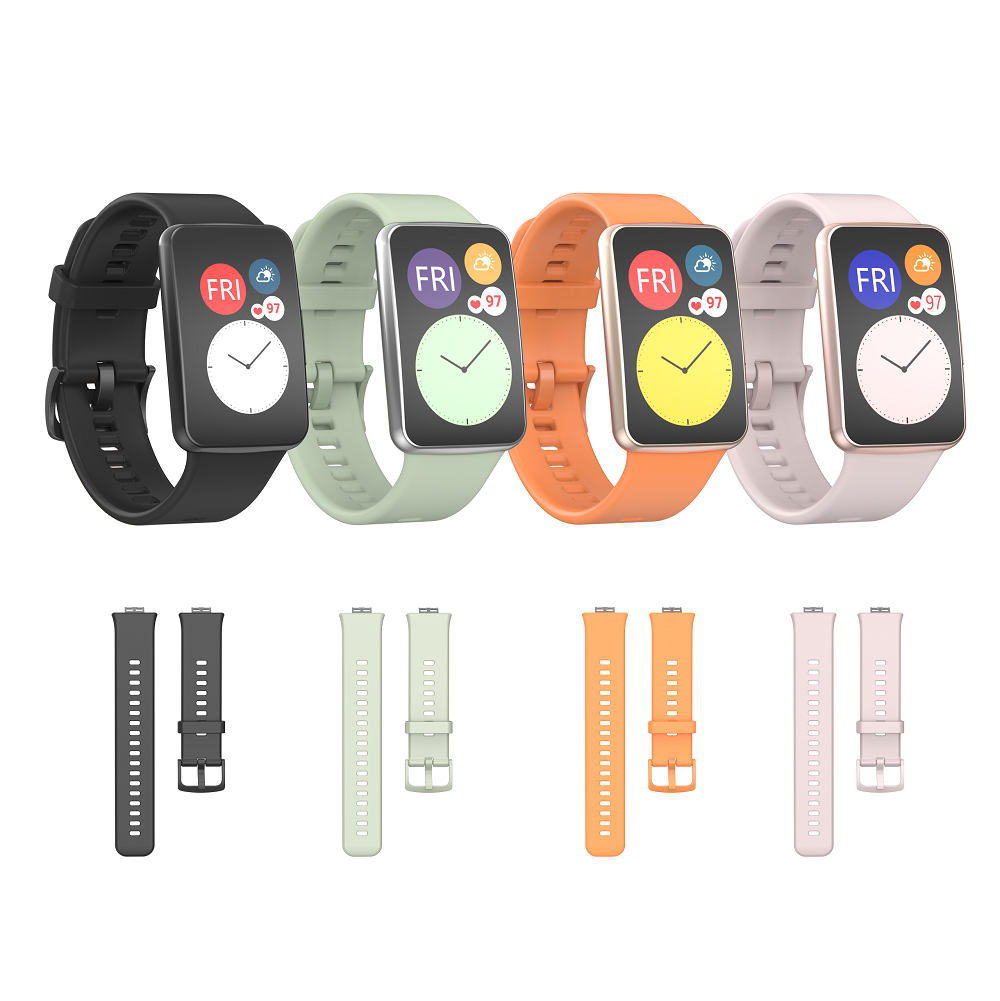 CBHW-F04 Banda di orologio in silicone in gomma sportiva per cinturino in forma Huawei Watch