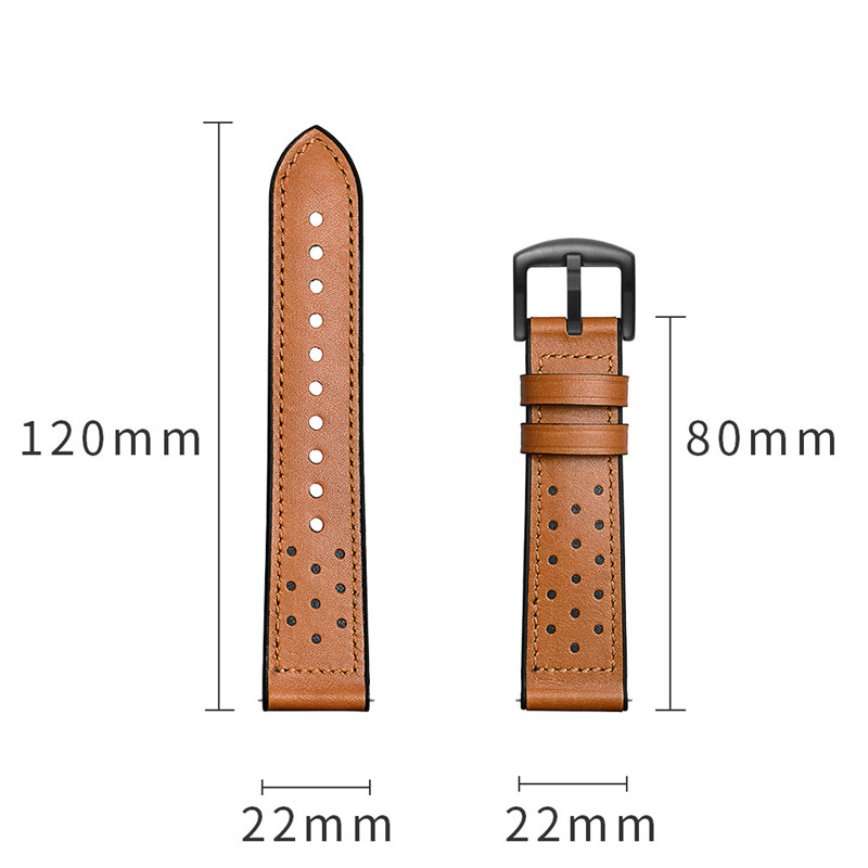 CBHW002 correa de reloj Huami AMAZFIT correa de cuero genuino suave de goma