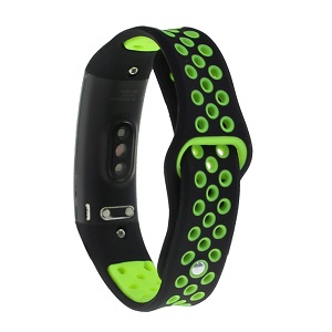 CBHW04 Double Colors Breathable Sport Silicone Watch Strap For Huawei Honor 3