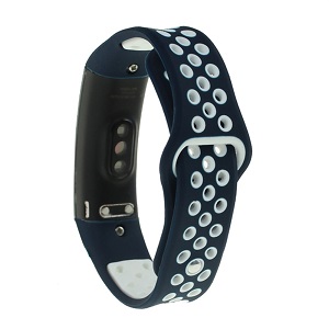 CBHW04 Double Colors Breathable Sport Silicone Watch Strap For Huawei Honor 3