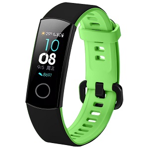 CBHW07 Double Colors Atmungsaktives Sport-Silikon-Uhrenarmband für Huawei Honor 4