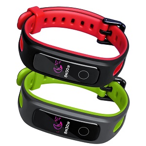 CBHW08 Double Colors Breathable Sport Silicone Smart Watch Band For Huawei Honor 4