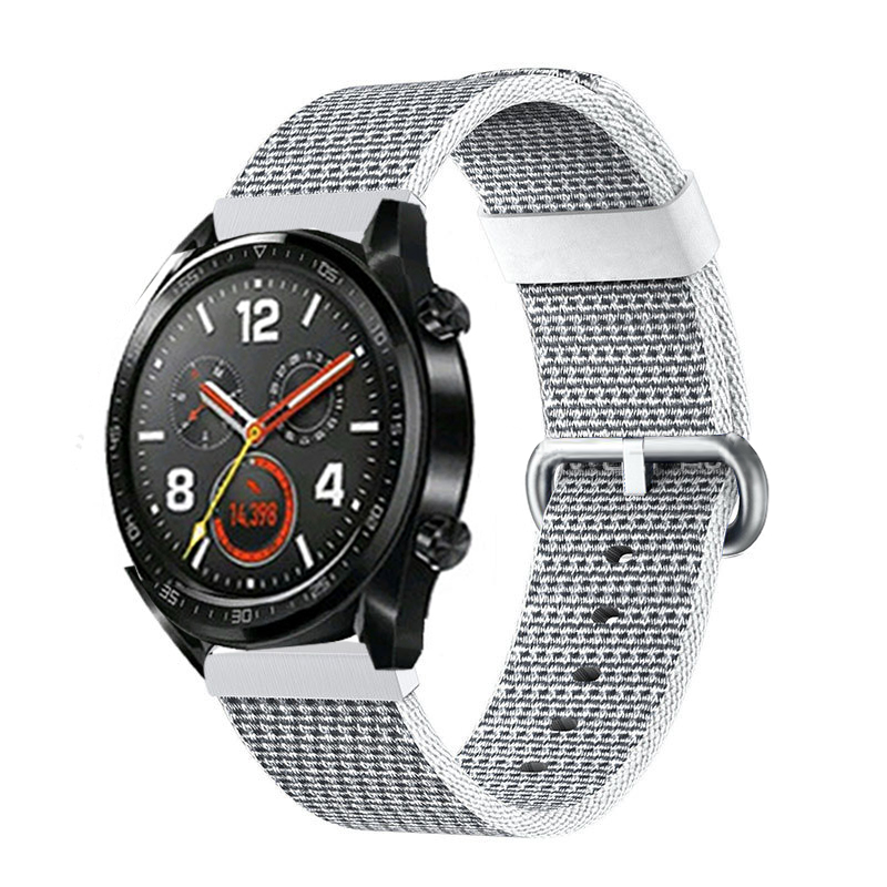 CBHW29 Muilt-color Striped Nato Nylon Watch Band For Huawei Watch GT