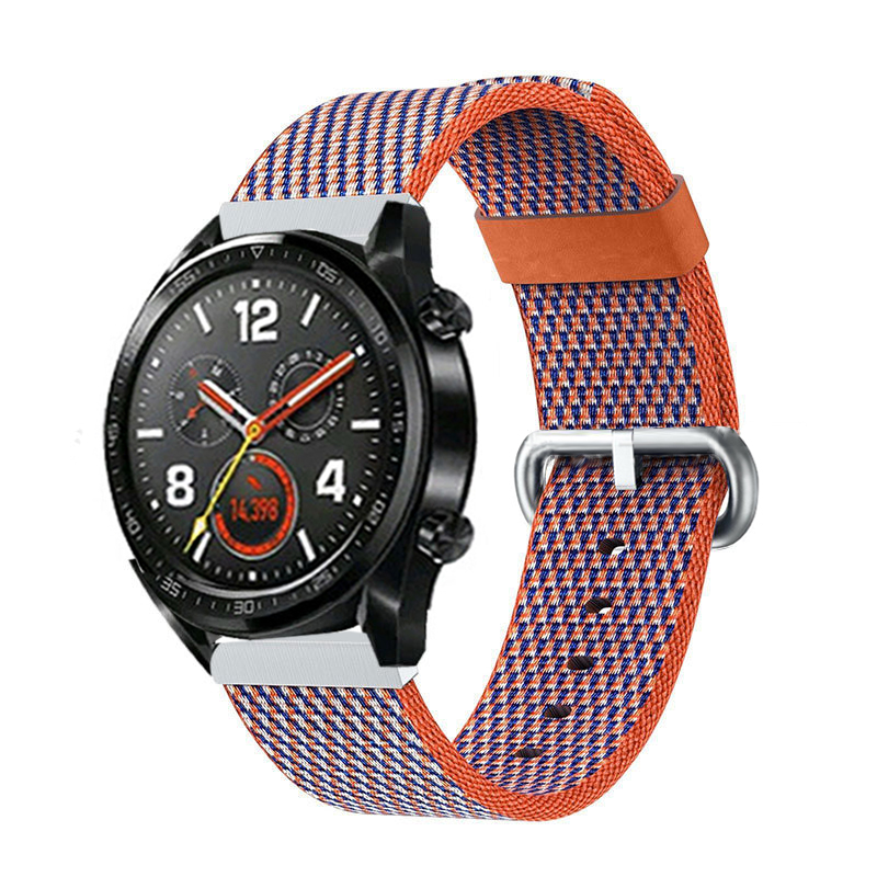CBHW29 Muilt-color Striped Nato Nylon Watch Band For Huawei Watch GT