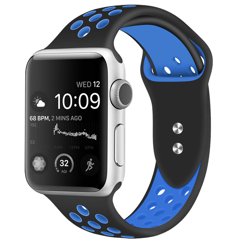 CBIW142 Sport Breathable Silicone Watch Strap For Apple Watch