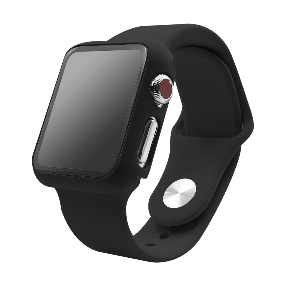 CBIW229 Rubber Silicone Smart Watch Strap For Apple Watch 38mm 42mm 40mm 44mm Band With Case