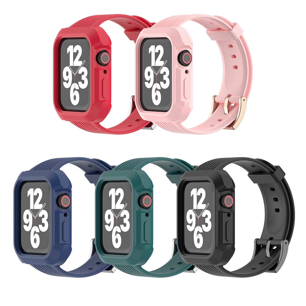 CBIW246 Shockproof TPU Strap Watchbands For iWatch Series 6 5 4 3 SE For Apple Watch Bands And Case