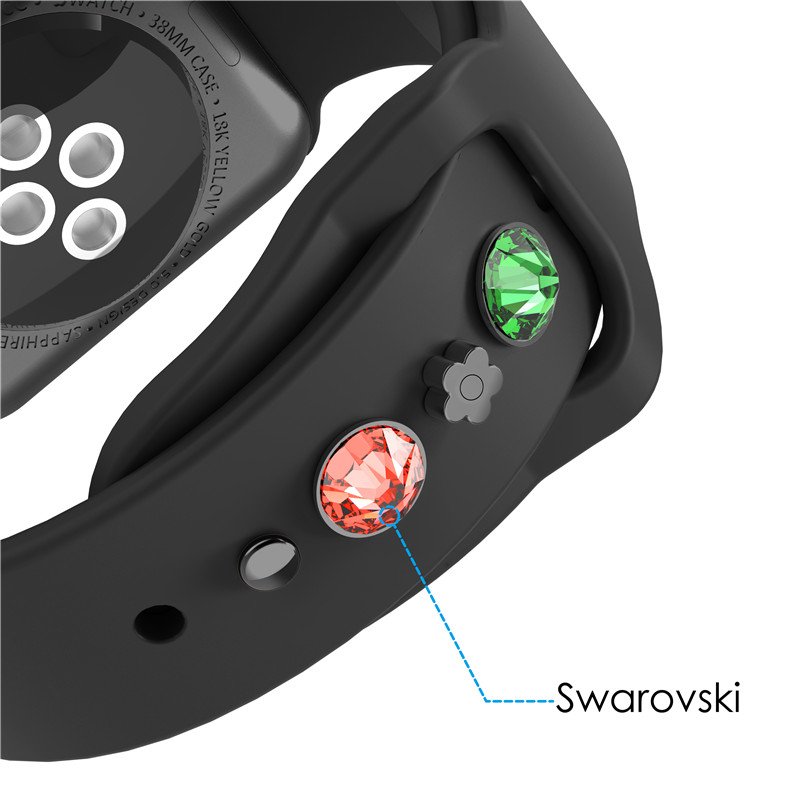 Clavos decorativos CBIW40 para banda de silicona Apple Watch