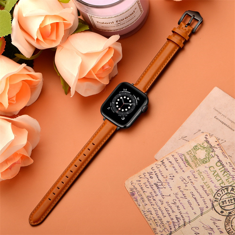 CBIW419 جلد طبيعي ووتش الفرقة ل iwatch الجلود الأشرطة watchband ل أبل ووتش