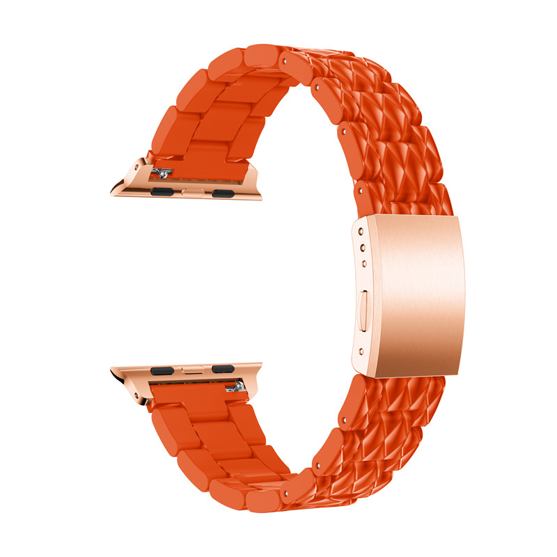 CBIW43 New Style Stainless Steel Acetate Watch Strap For iWacth Bands