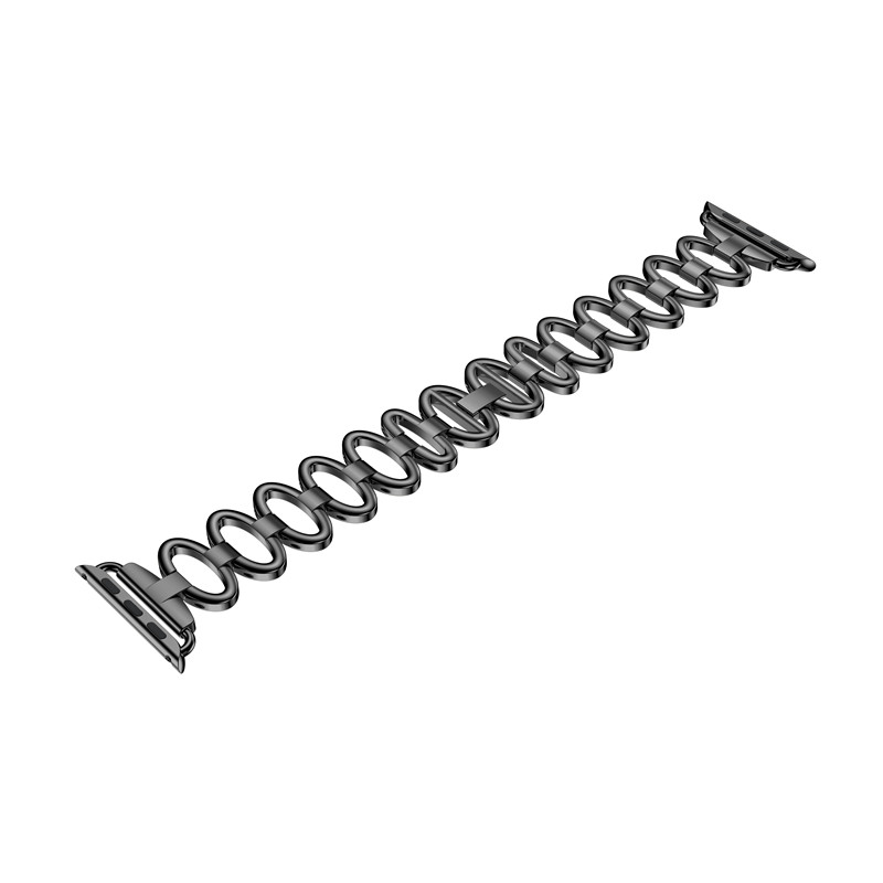 CBIW44 Oval Shaped Stainless Steel Watch Band For Apple Watch