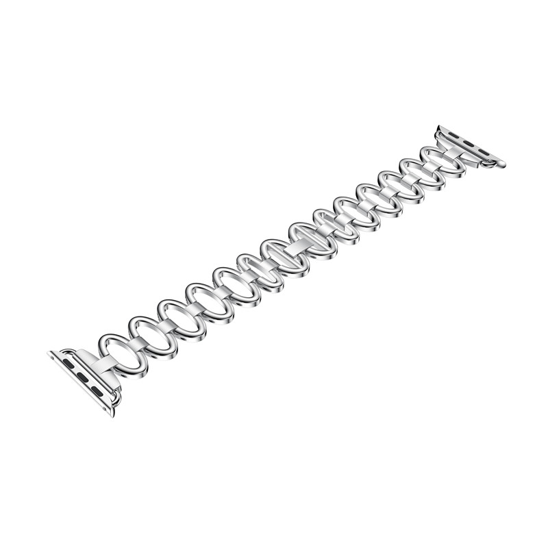 CBIW44 Oval Shaped Stainless Steel Watch Band For Apple Watch