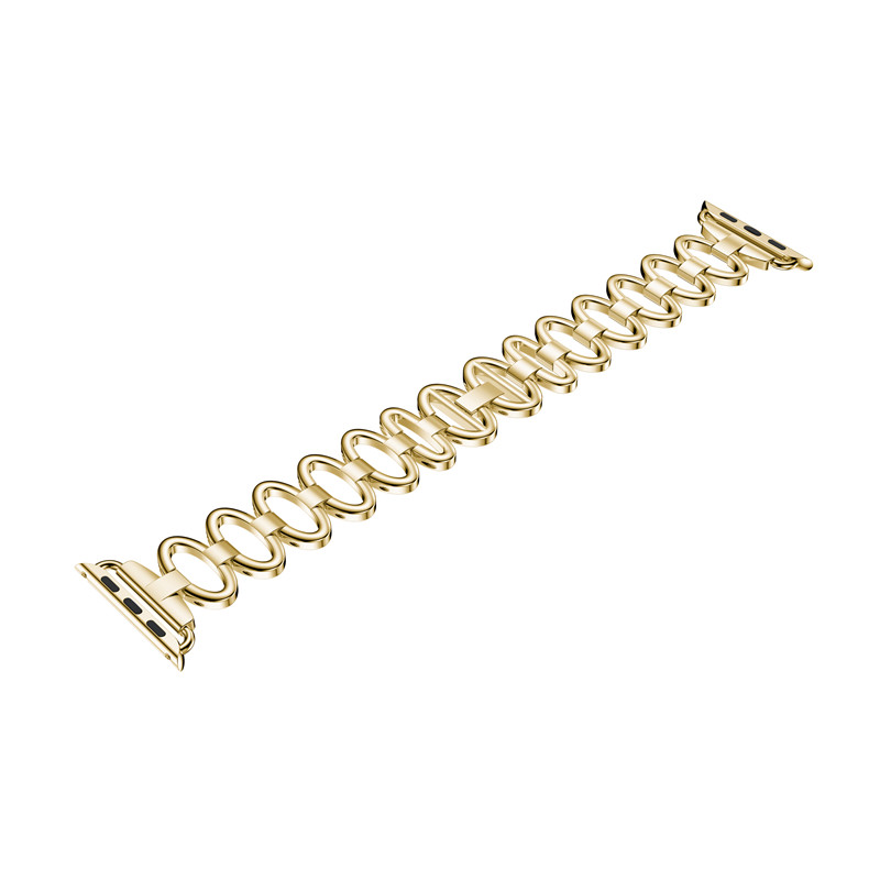 CBIW44 Oval Shaped Stainless Steel Watch Band For Apple Watch
