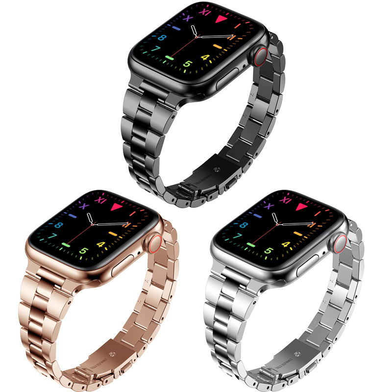 CBIW479 Slim Metal Steel Steel Watch Bands para la pulsera de Apple Watch 38 42 40 44 41 45 mm