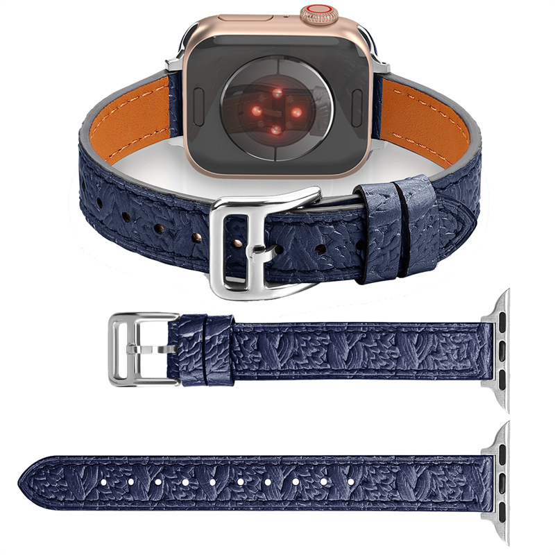 CBIW489 Premium luxe lederen horlogebandriem voor Apple Watch