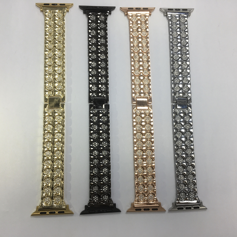 CBIW492 Apple Watch 용 고급 아연 합금 손목 감시 대역 38mm 42mm 44mm 41mm 45mm