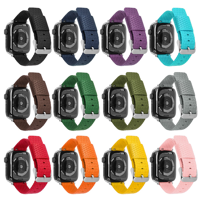 CBIW500 Braided المنسوج النايلون الفرقة لسلسلة Apple Watch Series 7 SE 6 5 4 3 2 1