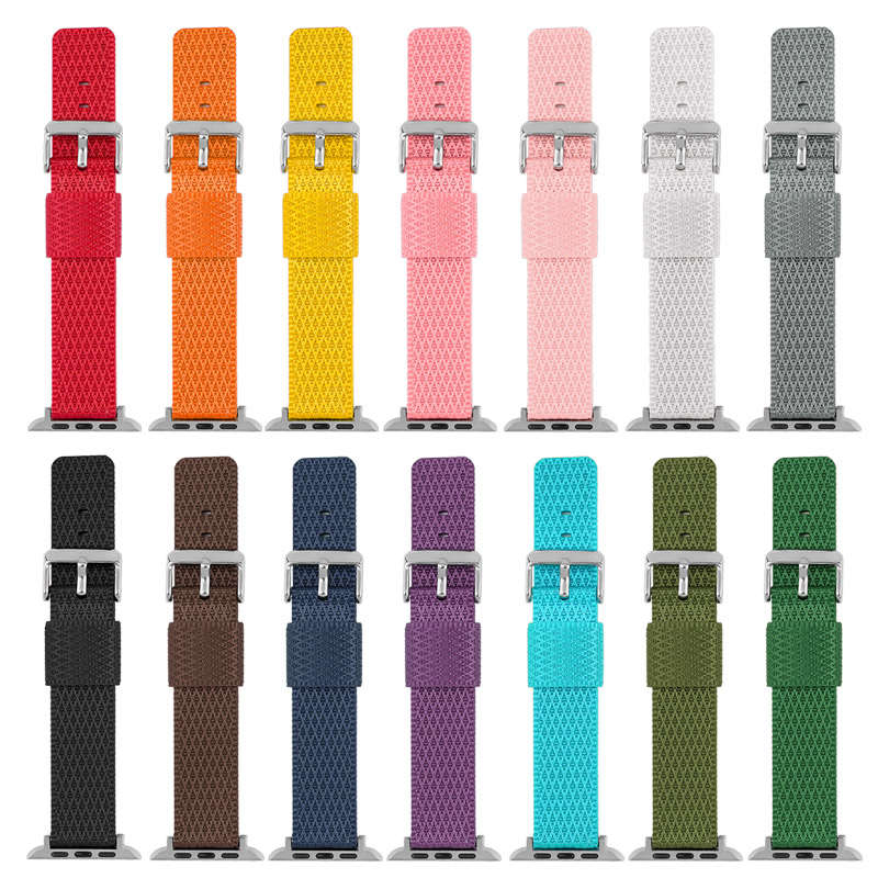 CBIW500 Braided المنسوج النايلون الفرقة لسلسلة Apple Watch Series 7 SE 6 5 4 3 2 1