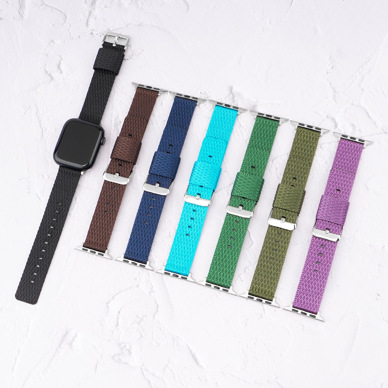 CBIW500 Braided المنسوج النايلون الفرقة لسلسلة Apple Watch Series 7 SE 6 5 4 3 2 1