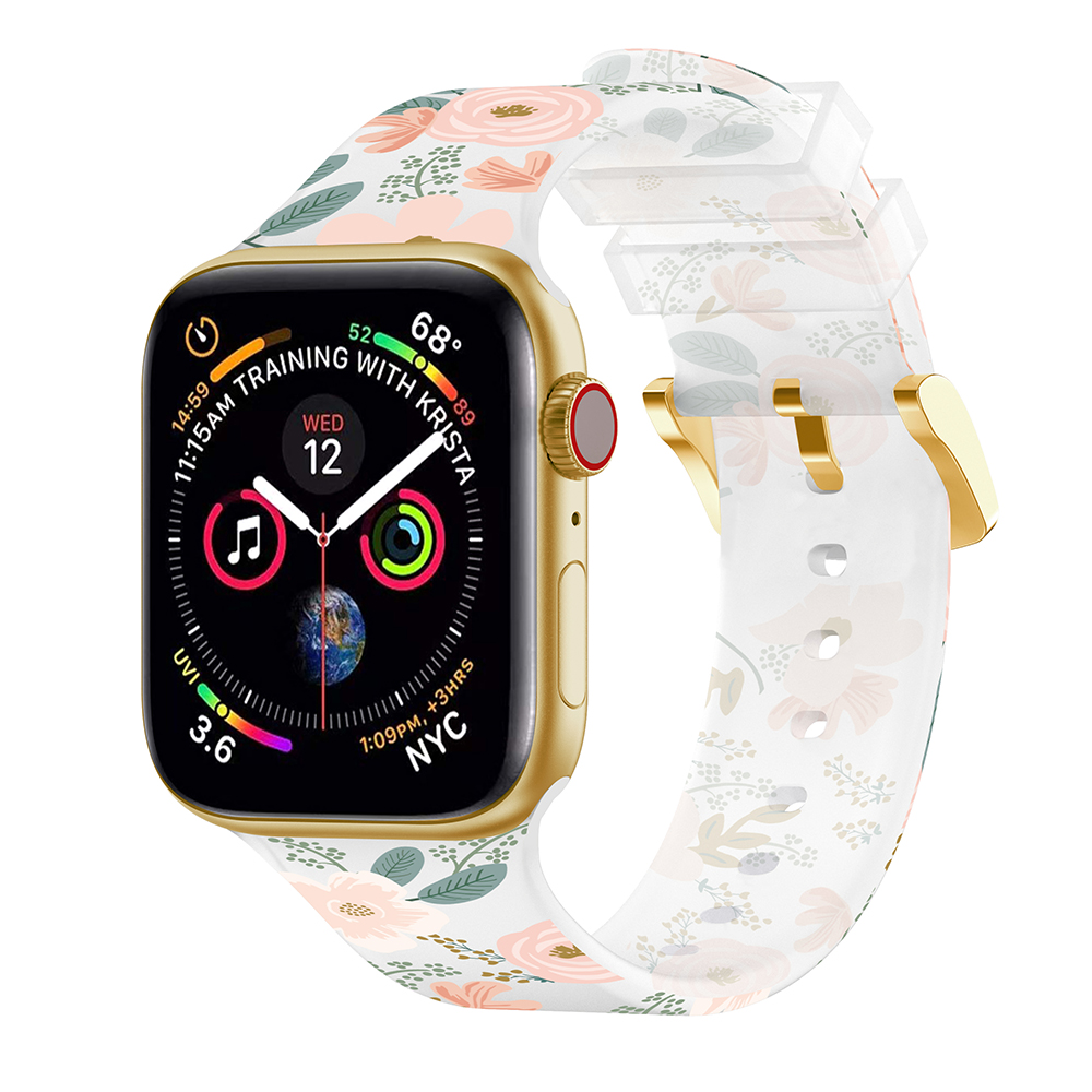 CBIW520 Custom Printed Transparent Watch Band For Apple Watch Ultra 49mm Series 8/7/6/5/4/3