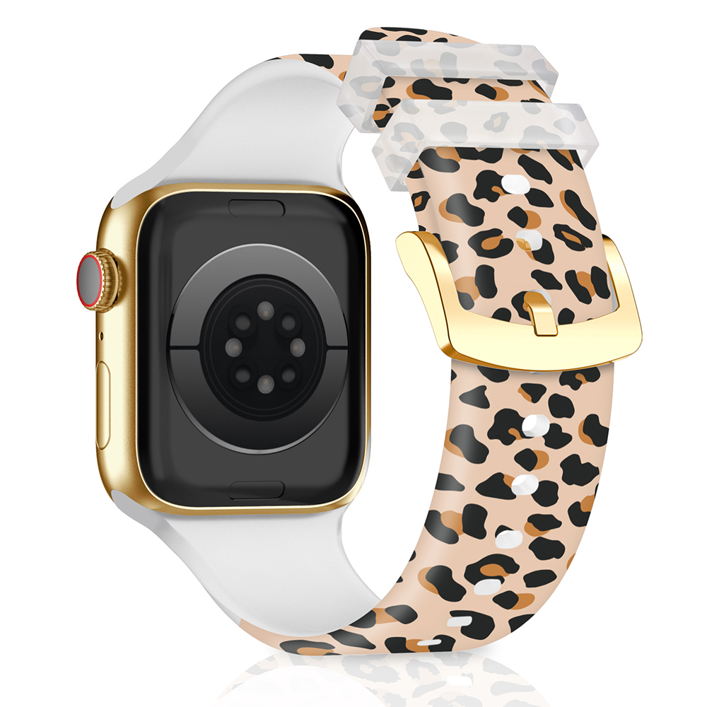 CBIW520 Custom Printed Transparent Watch Band For Apple Watch Ultra 49mm Series 8/7/6/5/4/3
