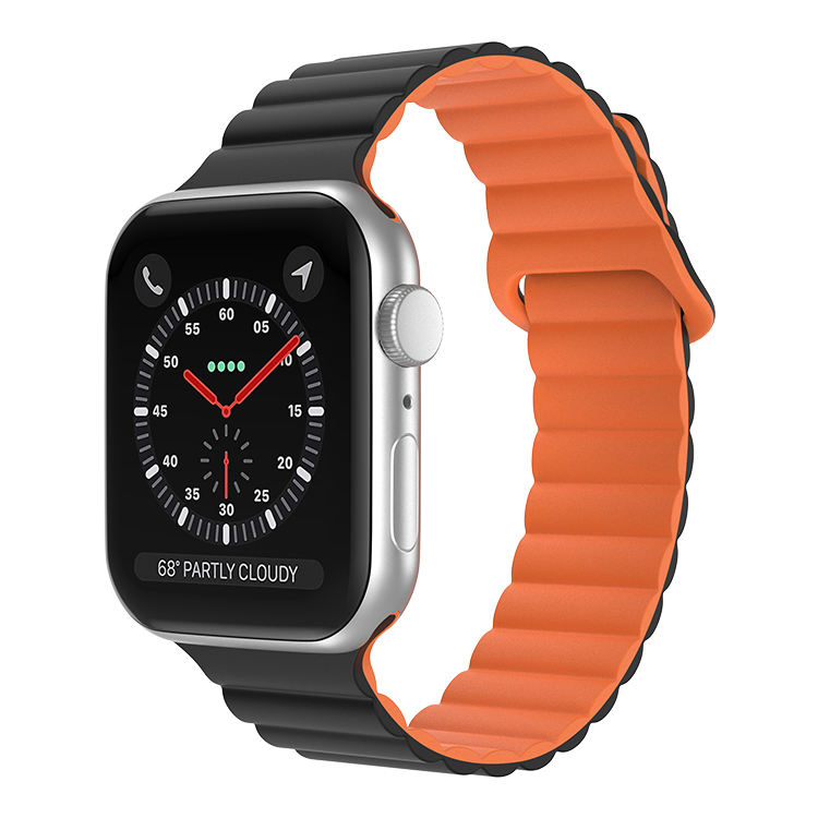 CBIW523 Bandon de montre en silicone en boucle magnétique pour Apple Watch 44mm 40mm 41 mm 45 mm 38 mm 42 mm