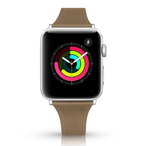 CBIW56 Slim Genuine Leather Watch Band FOr Apple Watch