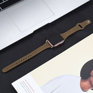 CBIW56 Slim Genuine Leather Watch Band FOr Apple Watch