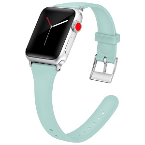 CBIW57 الأزياء سليم سيليكون حزام ساعة ل iWatch