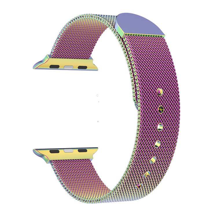 CBIW62 Banda magnética de reloj de acero inoxidable milanesa para Apple Watch