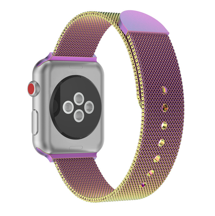 CBIW62 Banda magnética de reloj de acero inoxidable milanesa para Apple Watch