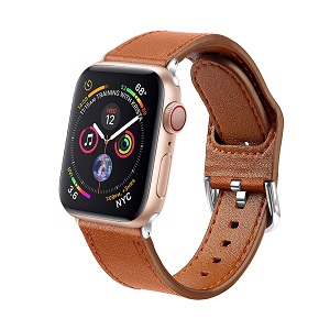CBIW87 حزام من الجلد الأصلي لساعة Apple Watch Series 5 4 3 2 1