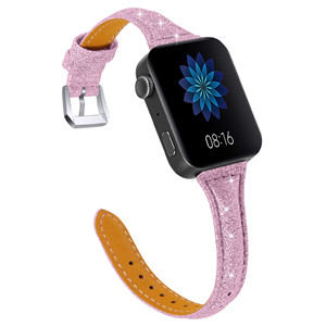 Bracelet de montre en cuir CBMU14 Bling pour montre intelligente Xiaomi mi