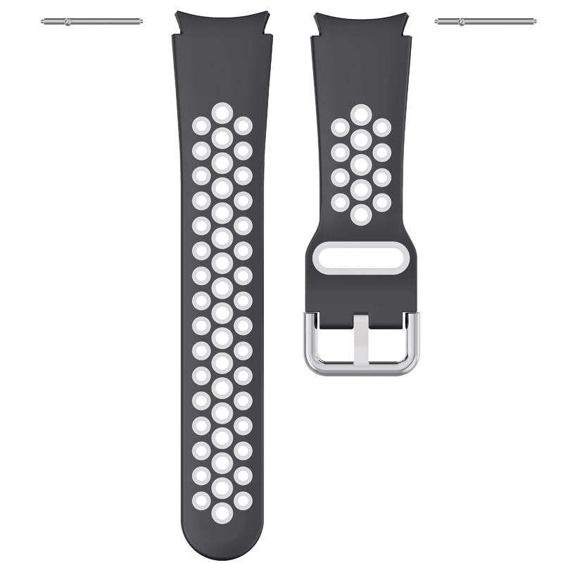 CBSGW-16 Dual Color Sport Silicone Rubber Watch Strap Watchband For Samsung Galaxy Watch 5 40mm 44mm Pro