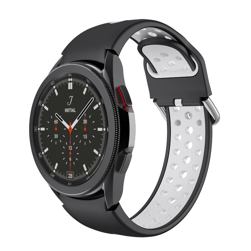 CBSGW-16 Dual Color Sport Silicone Rubber Watch Strap Watchband For Samsung Galaxy Watch 5 40mm 44mm Pro