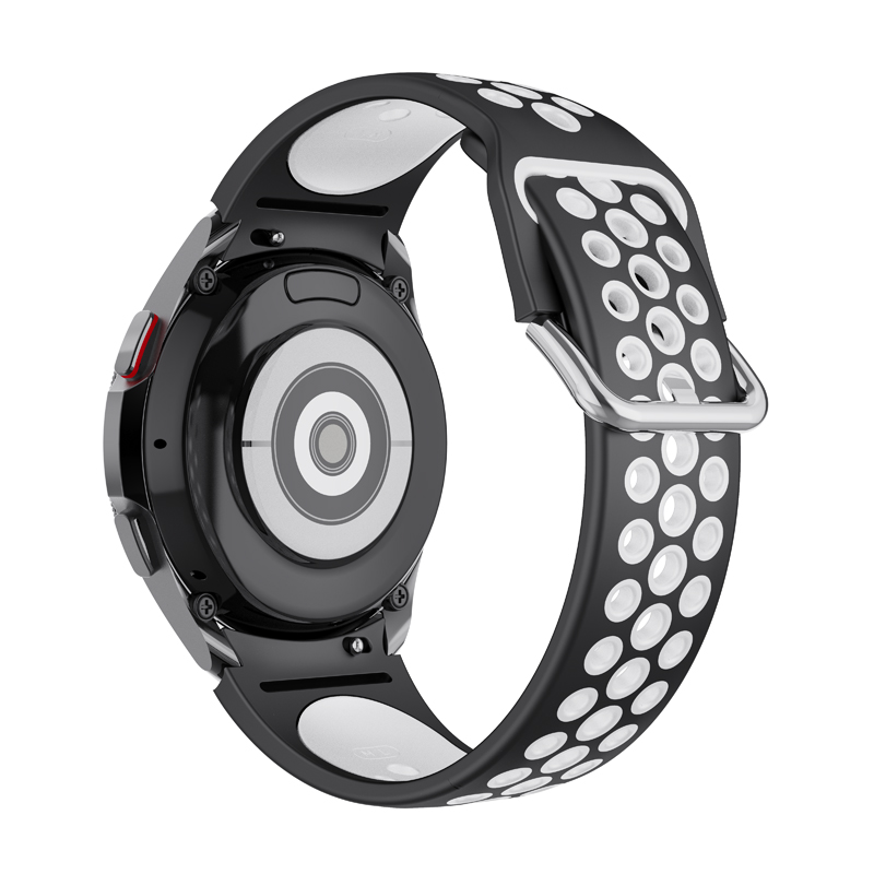 CBSGW-16 Dual Color Sport Silicone Rubber Watch Strap Watchband For Samsung Galaxy Watch 5 40mm 44mm Pro