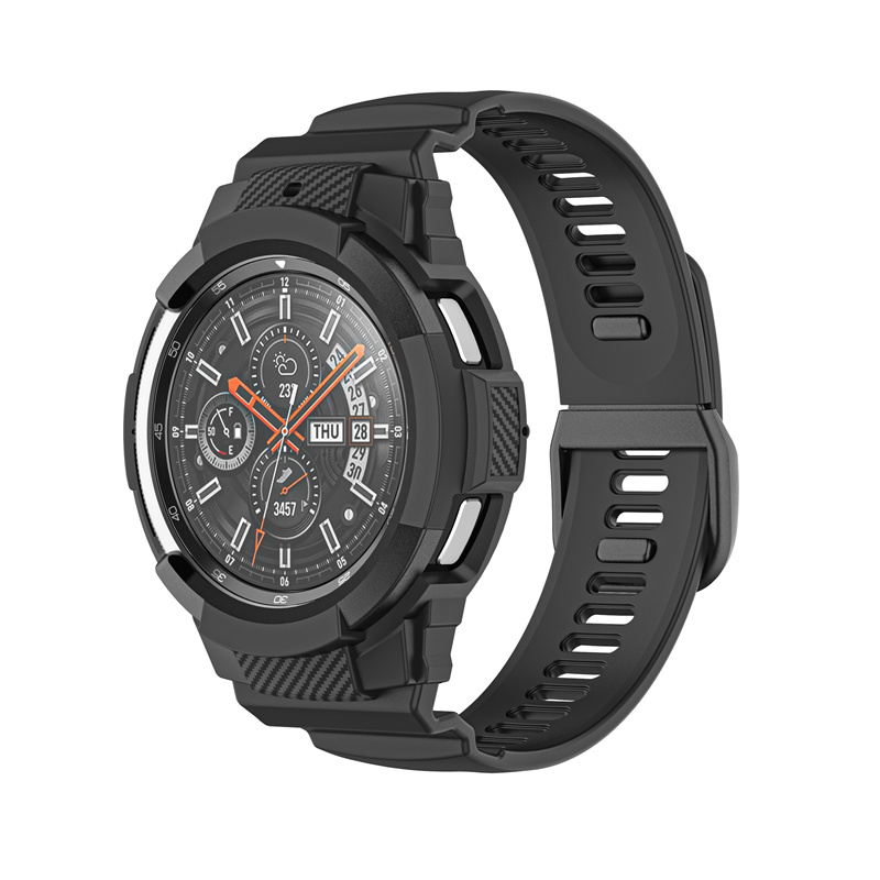 CBSGW-22 Samsung Galaxy Watch4 Classic 42mm 46mm用の険しいTPUケース+ウォッチストラップ