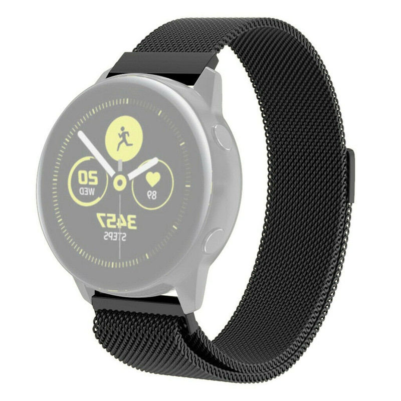 CBSW17 Correa de reloj milanesa de acero inoxidable Lopp para Samsung Galaxy Watch Active