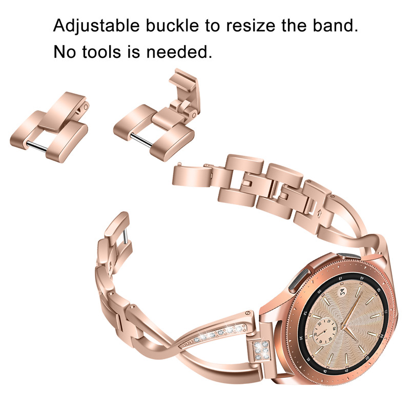 CBSW9401 Trendybay X-Link Stainless Steel Jewelry Diamond Replacement Strap For Samsung Galaxy Watch