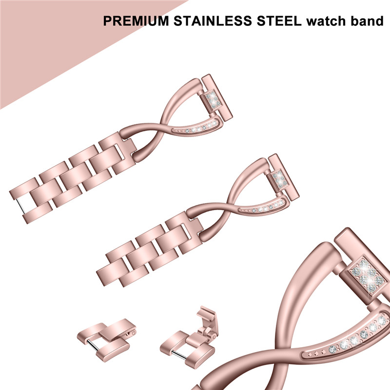 CBSW9401 Trendybay X-Link Stainless Steel Jewelry Diamond Replacement Strap For Samsung Galaxy Watch