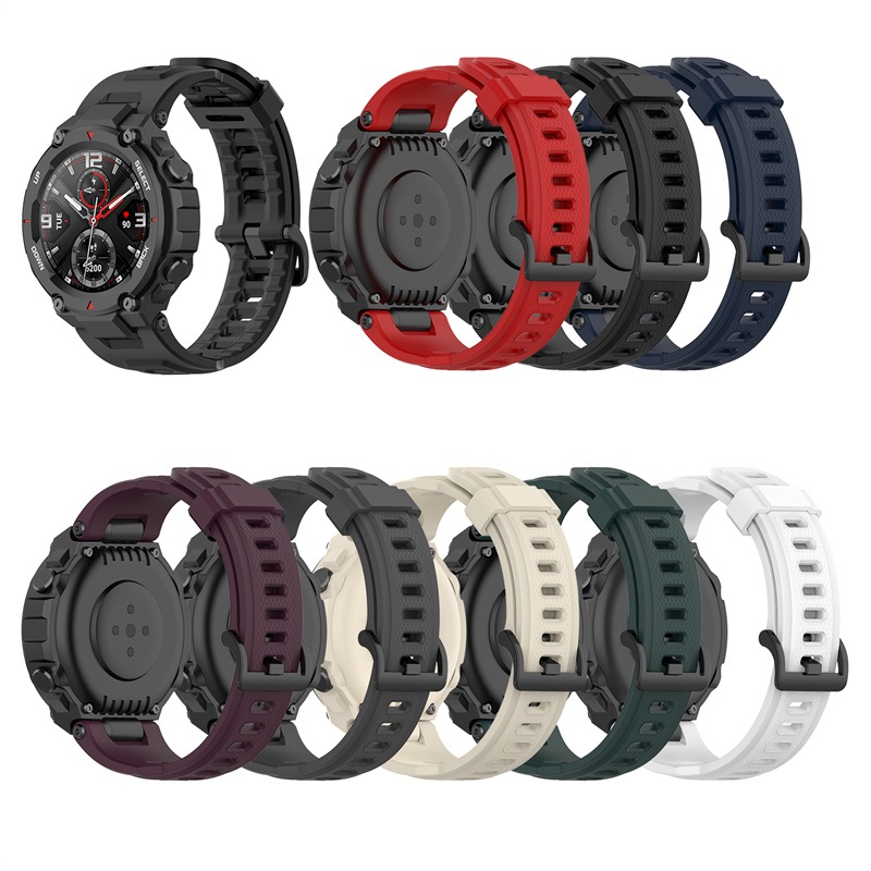 Cinturino in silicone in gomma sportiva CBTR05 per AmazFit T-Rex Pro SmartWatch