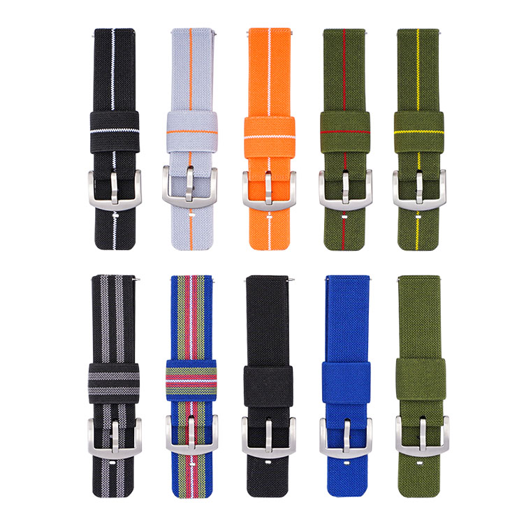 CBUS108 New Military 18mm 20mm 22mm 24mm Universal Woven Nylon Watch Straps