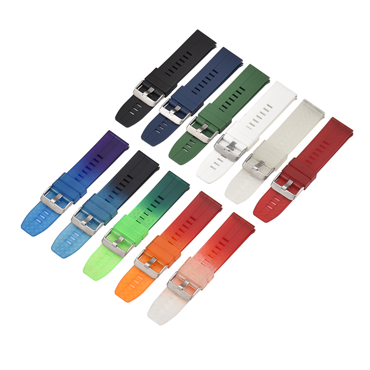 CBUS20322mmグラデーションTPUウォッチバンドCorreade relojウォッチバンド、クイックリリーススプリングバー付き