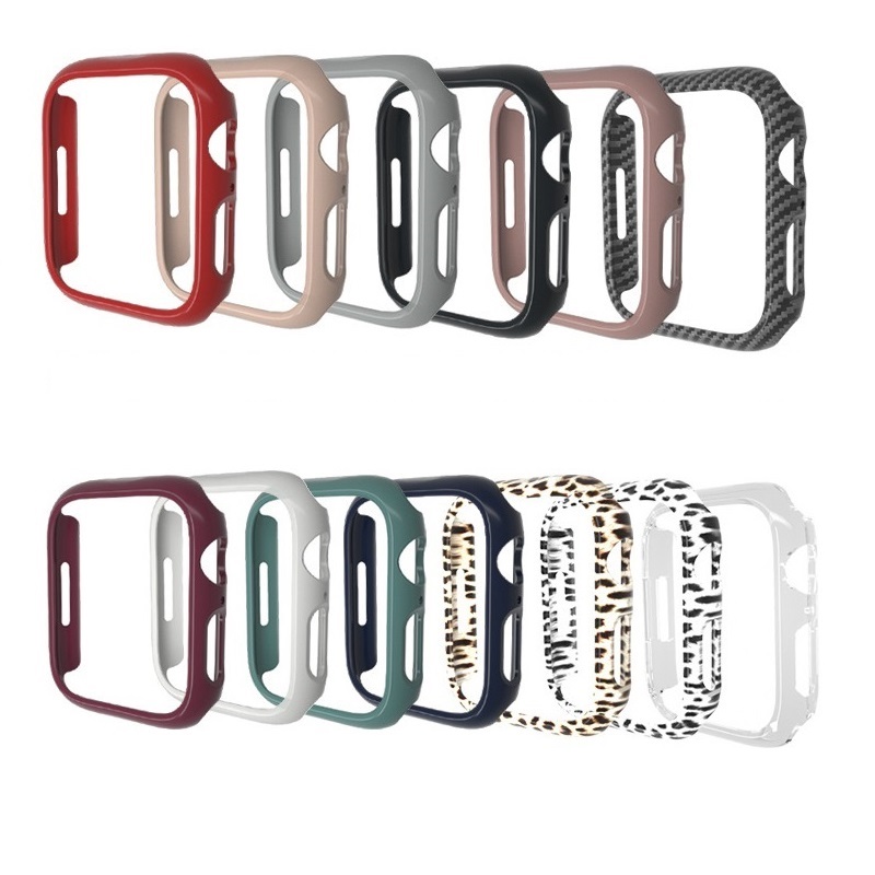 CBWC22 Apple Watch Series 7 45mm 41mm에 대 한 도매 투명한 명확한 하드 PC 프레임 케이스 커버
