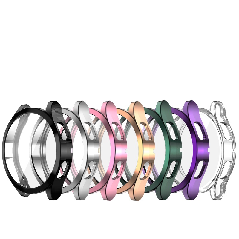 CBWPC-02 Copertura della copertura dello schermo della copertura della copertura della copertura della copertura trasparente della custodia protettiva del guscio della TPU morbido per Samsung Galaxy Watch4 Caso 40mm 44mm