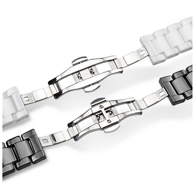 CBWT04 Trendybay Chain Bracelet 22mm Watchband Ceramics Watch Band