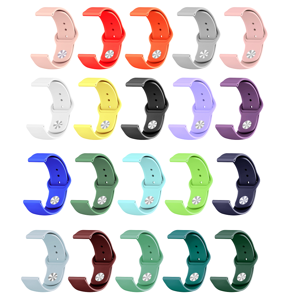 CBWT09 20 mm 22 mm pulseras de silicona correa de silicona reloj de reloj